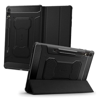  Rugged Armor Pro Designed for Samsung Galaxy Tab S9 Plus Case 12.4 Inch Black