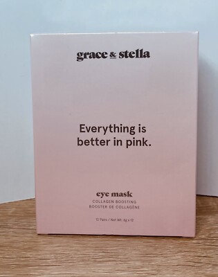 GRACE & STELLA - Eye Mask Collagen Boosting 12 Pairs Sealed - New & Sealed