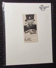 1975 Pete THE WHO Townshend 2.5x5" Print Ad FN+ 6.5 Apr Musical Instruments