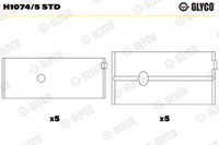 Glyco Kurbelwellenlager FüR CitroëN Berlingo MF 1.8I Xsara Coupe N0 N1 Peugeot