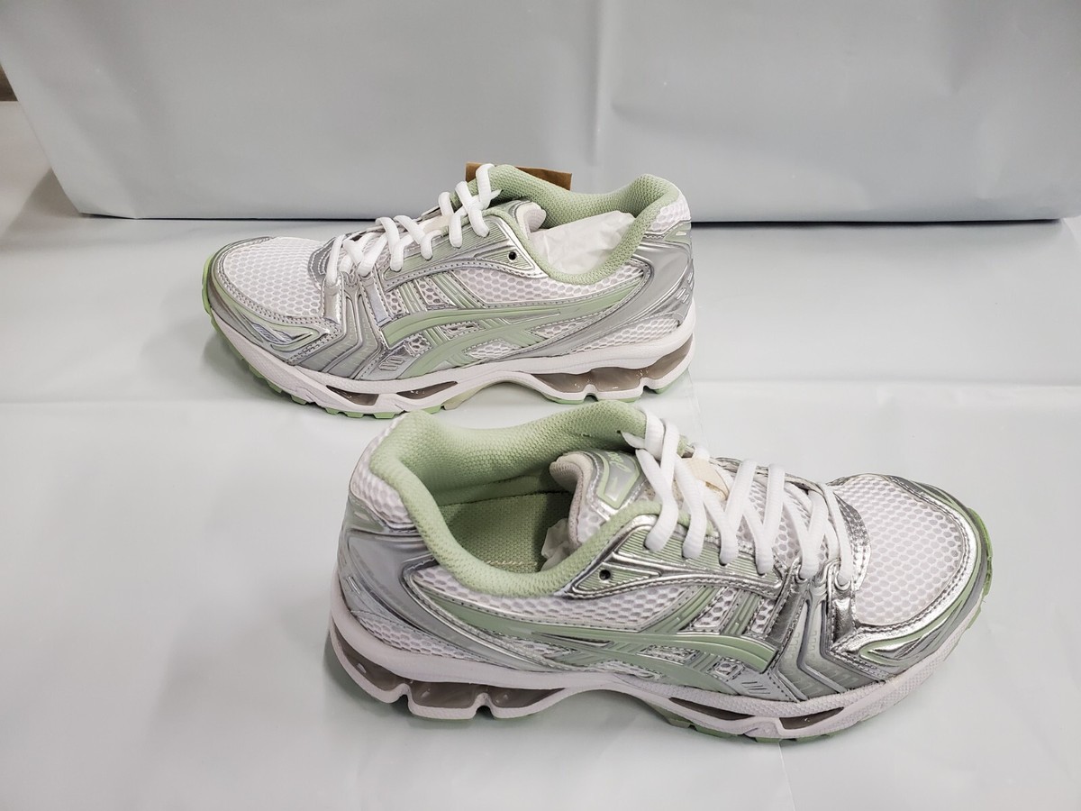 ASICS GEL-KAYANO 14 US WOMEN'S 6.5 SIZE WHITE / JADE COLOR