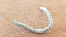 Nice rare Roman bronze rope effect finger ring. Please read description. L148n