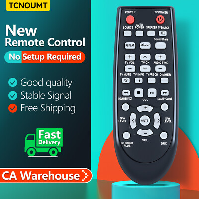 Replacement Sound Bar Remote Control For Samsung HWF450 Models - No Programming Needed