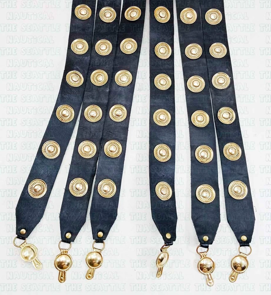 Cinturón romano de cuero con armadura griega cingulo medieval legionario legión cinturón romano Foto 3 de 4