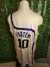 2003-04 Indiana Pacers #10 Jeff Foster Game Worn Throwback Game Worn Jersey 50+4