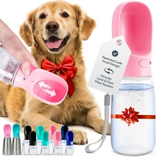 Dog Water Bottle Portable - Lightweight Water Bottle for Dogs - Dog Travel Water