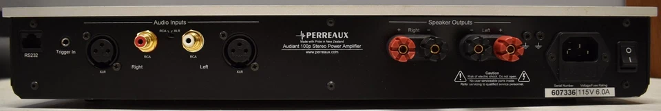 Amplificador de potencia estéreo Perreaux Audiant 100p Foto 2 de 4