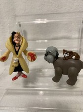 Vintage McDonalds Toy 1991 101 Dalmatians Colonel Sergeant Tibbs, Cruella. Bh