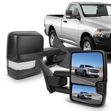Mirrors for Chevy GMC 1500 2500 HD 3500 HD 2014 2019 Heated Turn Signal Black