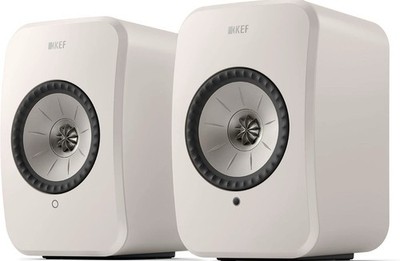 KEF LSX II LT Wireless HiFi Speakers Pair Stone White AirPlay Bluetooth HDMI ARC