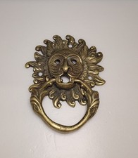 Vintage Brass Door Knocker - Durham Lion