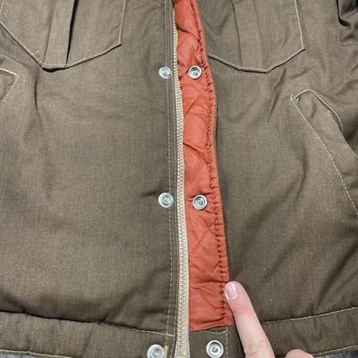 Vintage Field & Stream Jacket Mens 40 Long Brown Tan Western