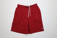 Vintage Y2K Champion Mens Size Medium Faded Above Knee Cotton Dad Shorts Red