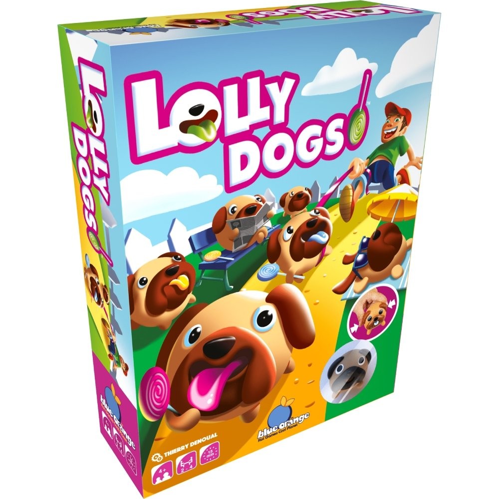 Jeu Lolly Dogs Blue Orange de réflexion et d'observation en bois