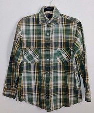 Vintage Big Mac JC Penney Plaid Heavy Cotton Flannel Long Sleeve Men  s M 15-15  