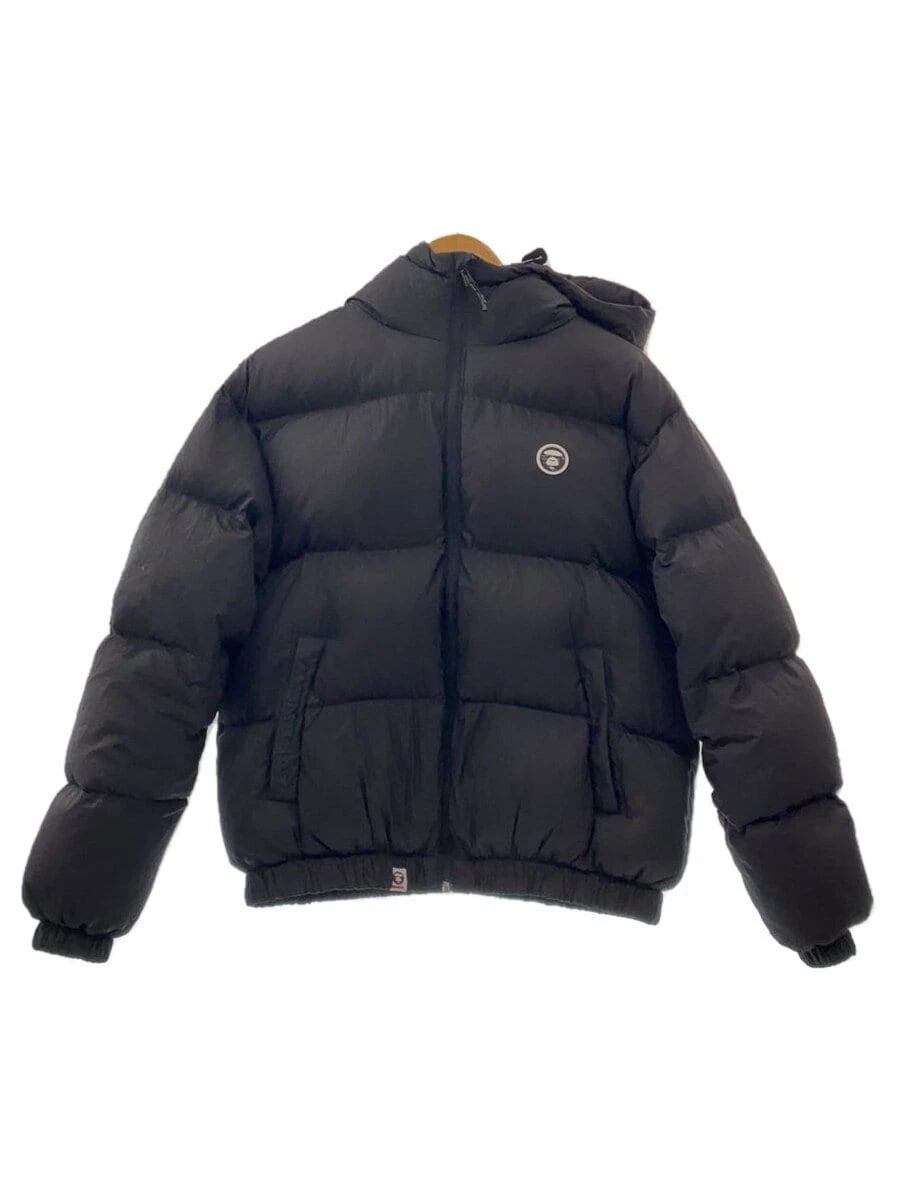 A BATHING APE (BAPE) AAPE BY A BATHING APE FELPA CON CAPPUCCIO PIUMINO giacca nero S