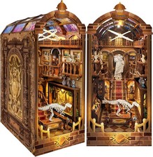 DIY Book Nook Kit  Diy Dollhouse Booknook with LED Light - 3D Wooden Puzzle Minia