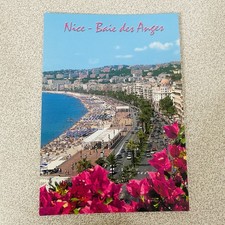 Cartolina Nizza Francia Baia degli Angeli vista panoramica Promenade des Anglais