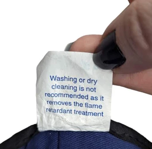 Forro de invierno forrado Sherpa American All Safe azul marino hasta los hombros talla única Foto 4 de 4