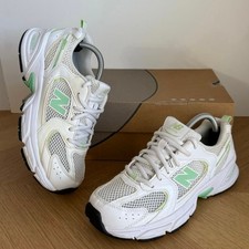 New Balance 530 White/Green Kids Sneakers GR530SM- SZ 4 Y
