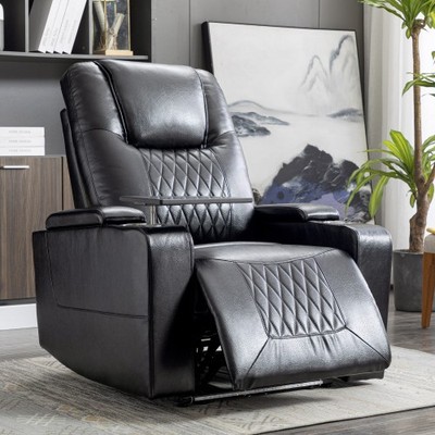 Elektrischer Relaxsessel mit USB-Ladeanschluss, 360 drehbarer Tabletttisch, Hand im Arm