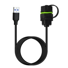 Waterproof USB3.0 Panel Mount Cable Adapters 5Gbps Highly Speed Industrial Use