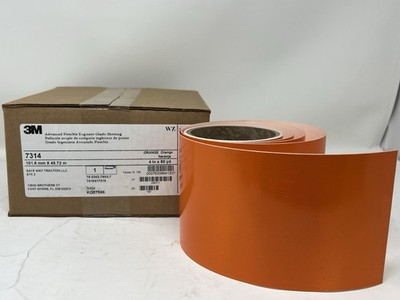 3M Advanced Flexible Engineer Grade Reflective Sheeting Orange 4'' X 10' Cut Roll