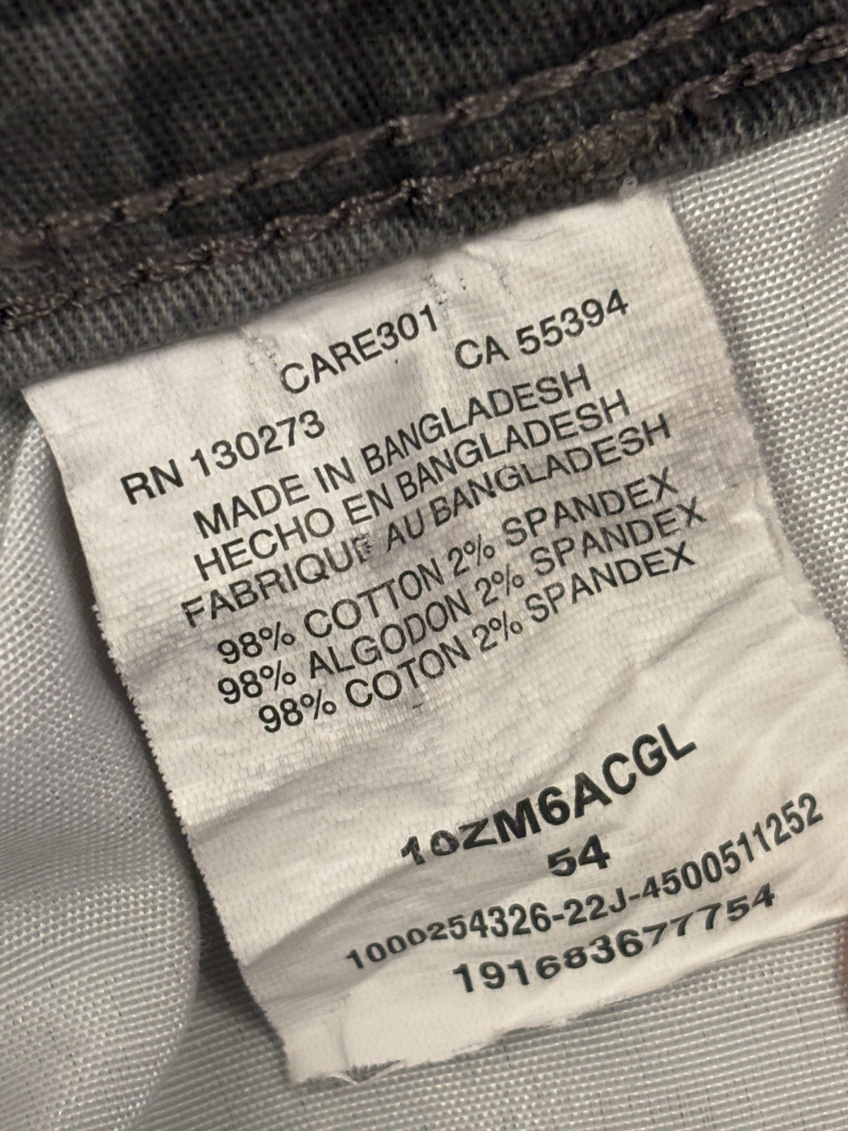 Wrangler Authentics Men's Grey Camo Cargo Shorts Stretch W54 Plus Size Ex Cond image 8