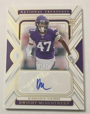 2024 Panini National Treasure Dwight McGlothern RC Auto #d /35 Gold Foil Insert