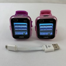 V-Tech DX2 Kidizoom Pink  Purple Kids Smart Watch Tested Working With Camera