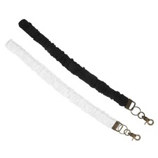 2pcs Elastic Neck Strap: Flat Badge Lanyard Pen Leash - Stylus Cord For Id
