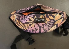 Tinyat Floral Pattern Waist Bag Travel Fanny Pack Zip Pouch