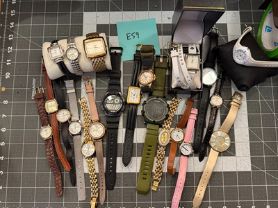 20 Vivani Embassy by Gruen Casio Axcell moon So & Co Teslar Timex Dakota watches