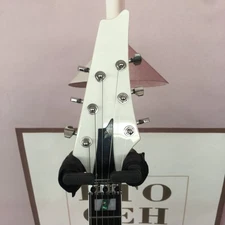 White Goose shaped Electric Guitar Floyd Rose Bridge 3H Pickups Abalone Inlay