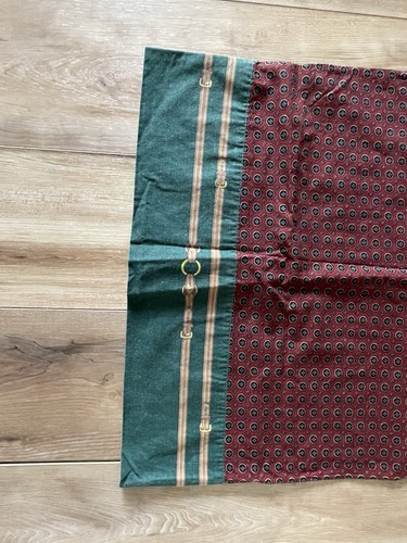Federa cuscino vintage Ralph Lauren Wilkes Foulard Equestrian Standard 19"x 28" LEGGI - Foto 7 di 12