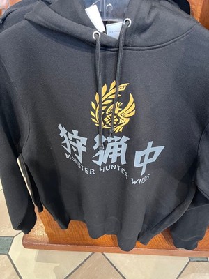 USJ Limited Monster Hunter Wilds Hoodie Schwarz L Gr.