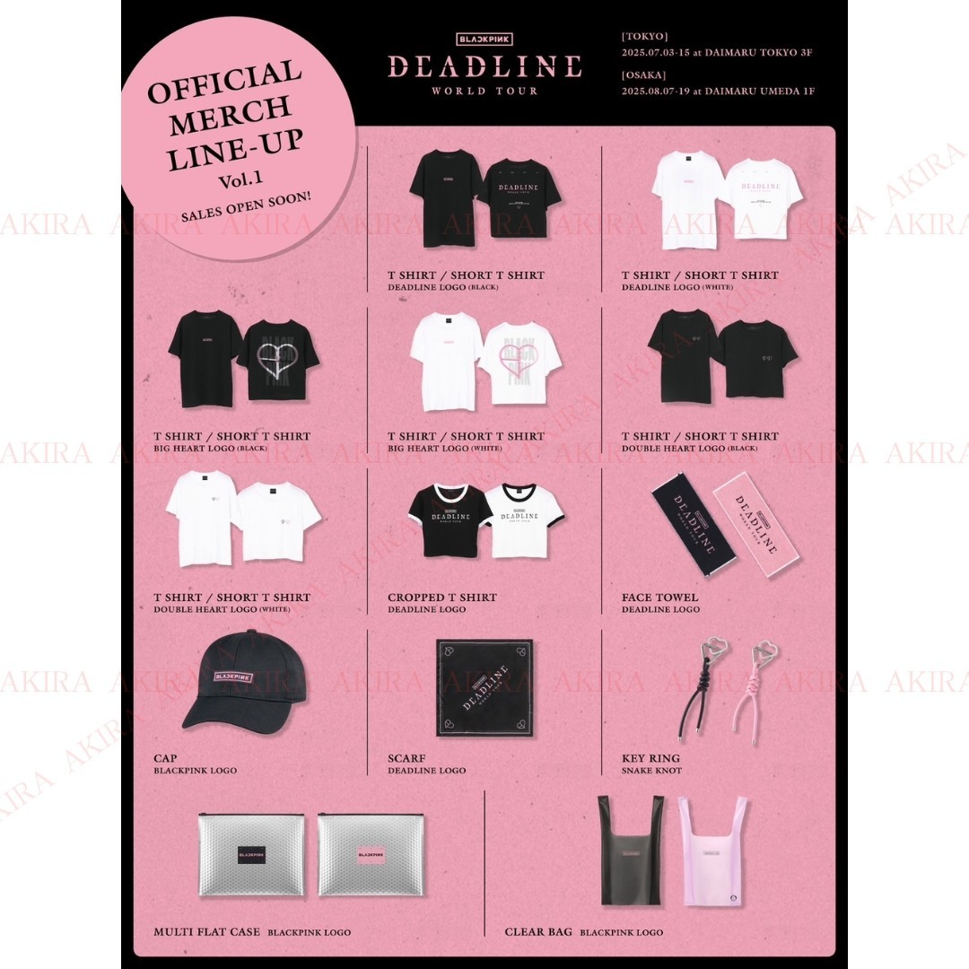 PSL BLACKPINK WORLD TOUR FECHA LÍMITE EN JAPÓN POPUP STORE BIENES OFICIALES