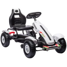 Go Kart Pedal Ride-On Toy 47.6x22.8x24in Fit Ages 5-12 110lb Weight Limit