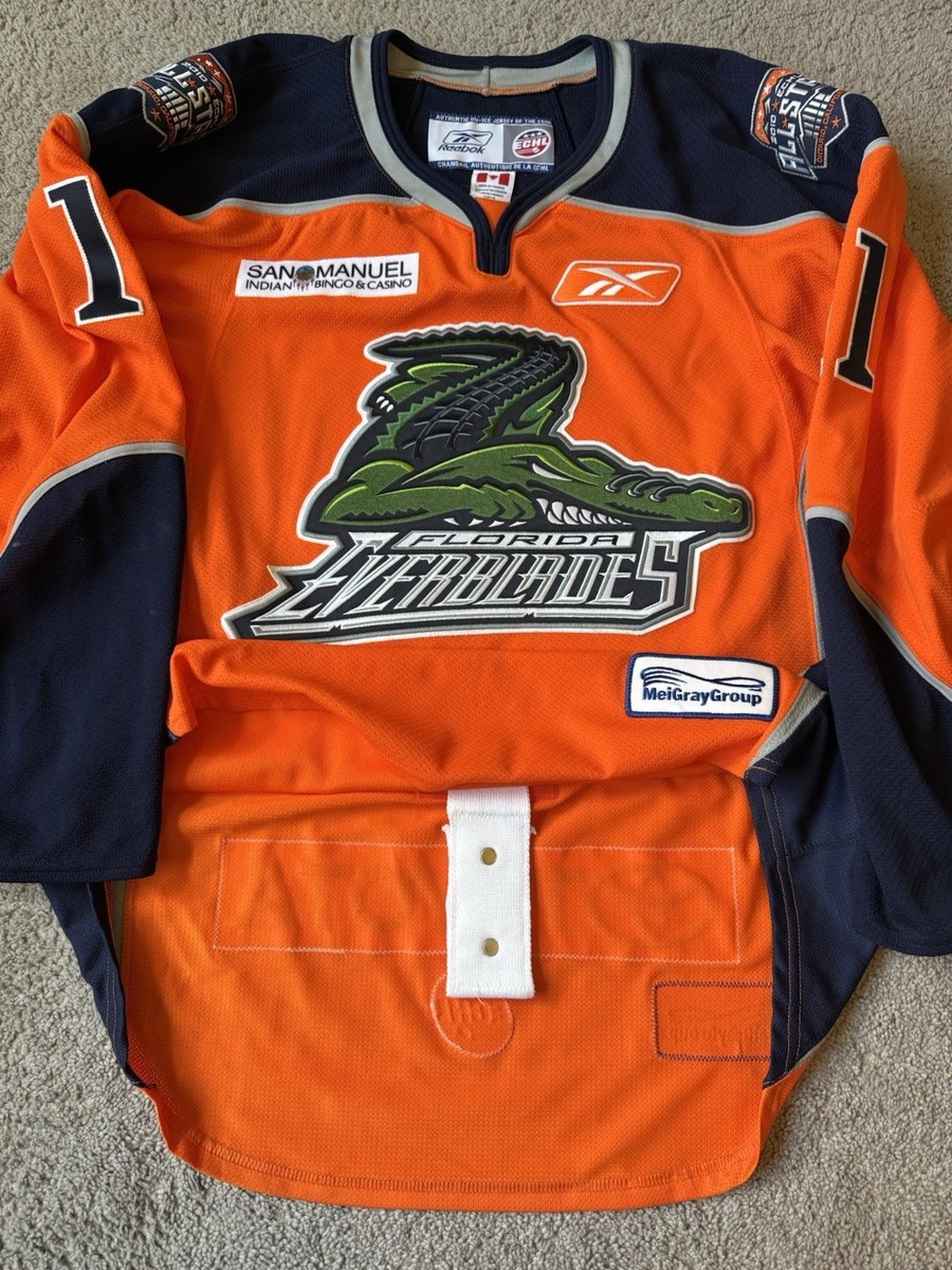 Game Worn Micflickier Florida Everblades 2010 ECHL All Star Jersey