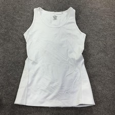 Tommie Copper Tank Top Womens Medium White Compression Back Support Shapewear