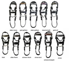 Mini bridle decorative bridle mini bridle leather length approx. 14 cm design selection