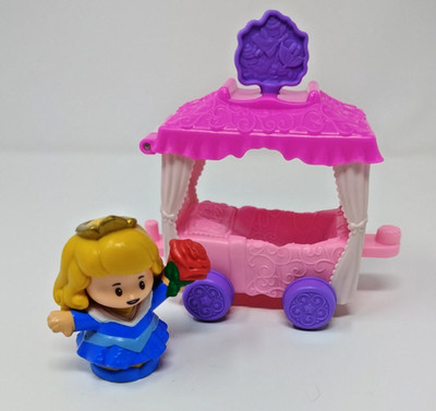 Fisher Price Little People Disney Princess Parade Aurora Float Sleeping Beauty 