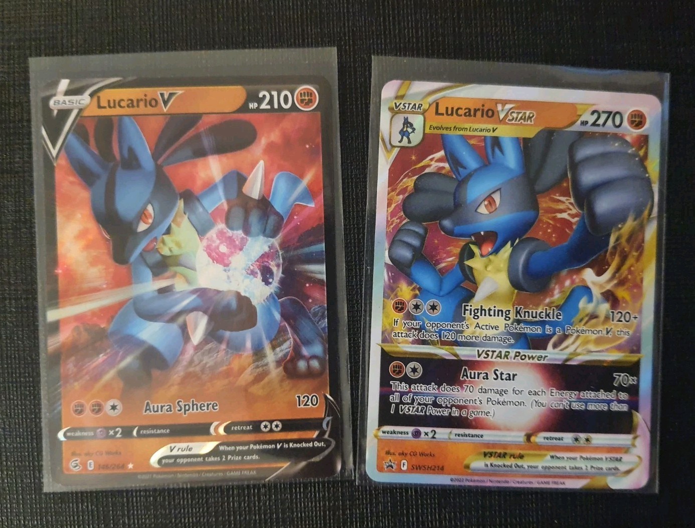 Lucario V 146/264 & Lucario VSTAR SWSH214 Sword & Shield Promo Pokemon TCG