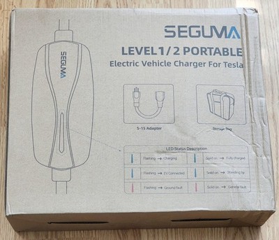Seguma Level 1/2 Portable Electric Vehicle Charger For Tesla Model EV-ACS1604T