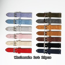WHOLESALE 13pcs Mix Colour Suede Leather Watchband 14/16/18/19/20/21/22mm ch01