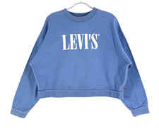 LEVI'S STRAUSS CO Women Cropped Crew Neck Jumper Pullover Size S