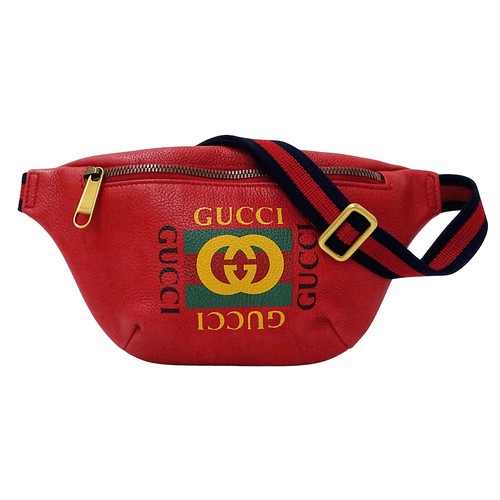 GUCCI Bag Ladies Men s Brand Body Bag Waist Bag Sherry Leather Red 527792 Red Mi