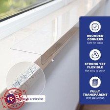 Panther Armor 2pc Window Sill Protector Dogs Cats Clear 29.5in