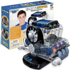 Thin Air Brand Dr. STEM Toys Flat 6 Engine Model Working Mechanical Kit (D524)