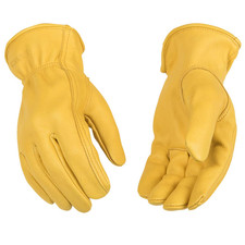 - Unlined Premium Deerskin Leather Work Gloves, Extremely Durable, Easy-On Cuff,